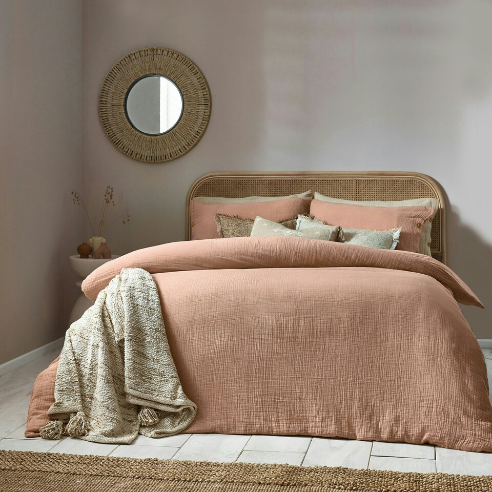 image 1 of Yard Lark Muslin Cotton Super King Duvet Cover Set
