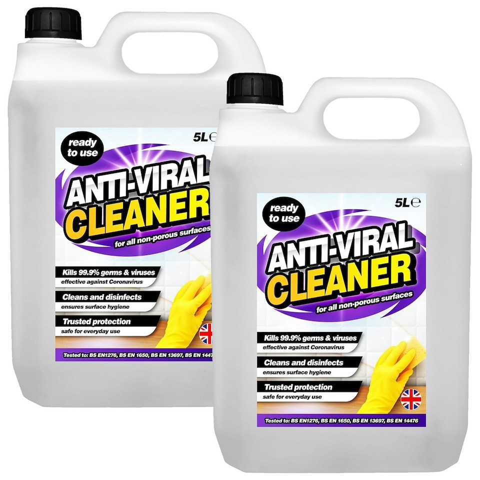 image 1 of 4 x 5L Antiviral Disinfectant Surface Cleaner Ready To Use
