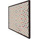 image 2 of Repeated squares and rhombuses ornamental abstract tribal motif (Picture Frame) Black | XL