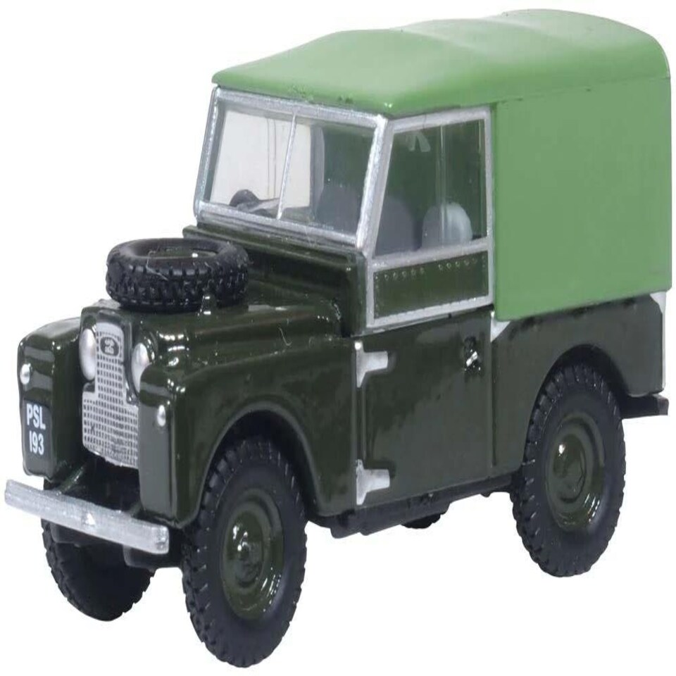 Oxford Diecast Land Rover Series I 88'' Canvas Bronze Green Plimsoll