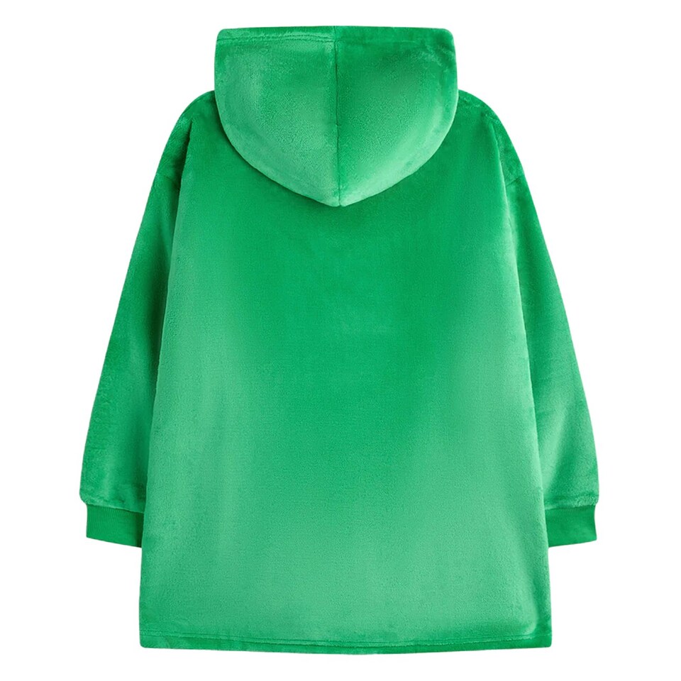 image 1 of Super Mario Boys Luigi Blanket Hoodie - Green - 6-8 Years