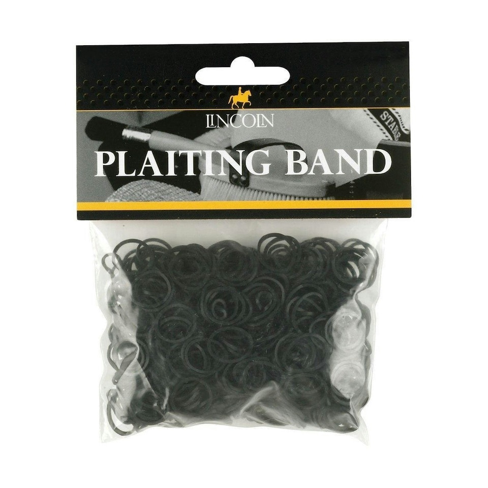 image 1 of Lincoln Plaiting Bands (500 Pack) - Black - One Size