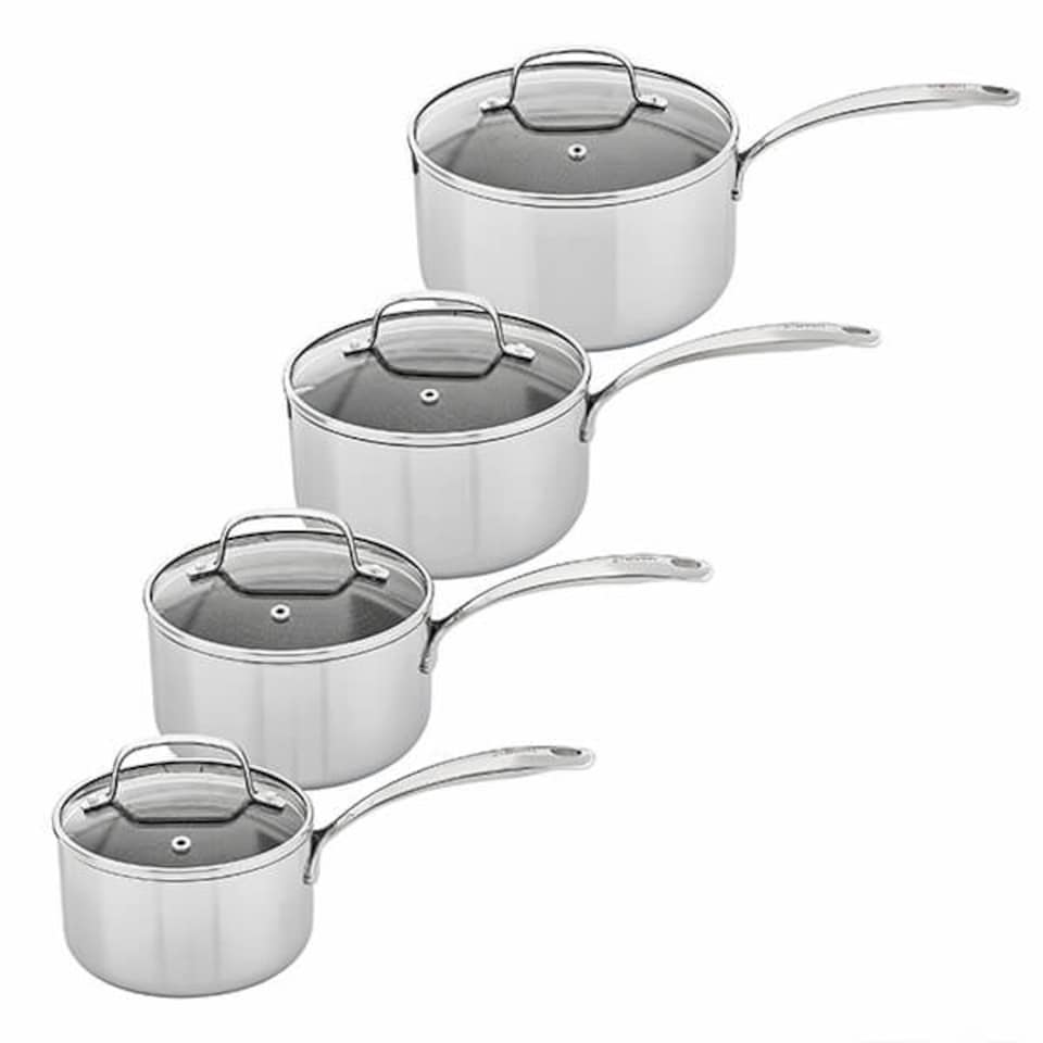 image 1 of Stoven Hextra 4 Piece Saucepan Set with Milk Pan