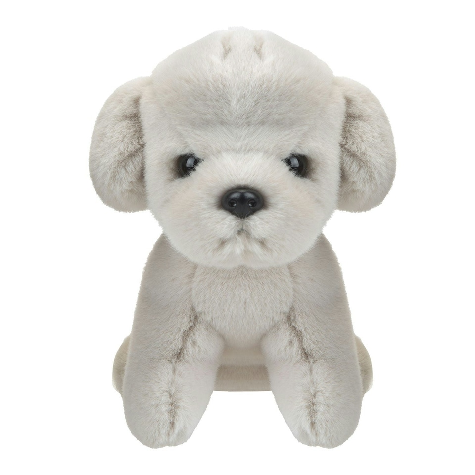 image 1 of Dog Cream Soft Toy Fun Doggy Plush Cuddly Soft Fluffy Cute Puppy 20cm White