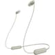 image 1 of Sony WI-C100 Wireless In-ear Headphones | Cream | Taupe