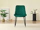 image 6 of Amelia Velvet Comfort Dining Chairs - Set of 2 | Green