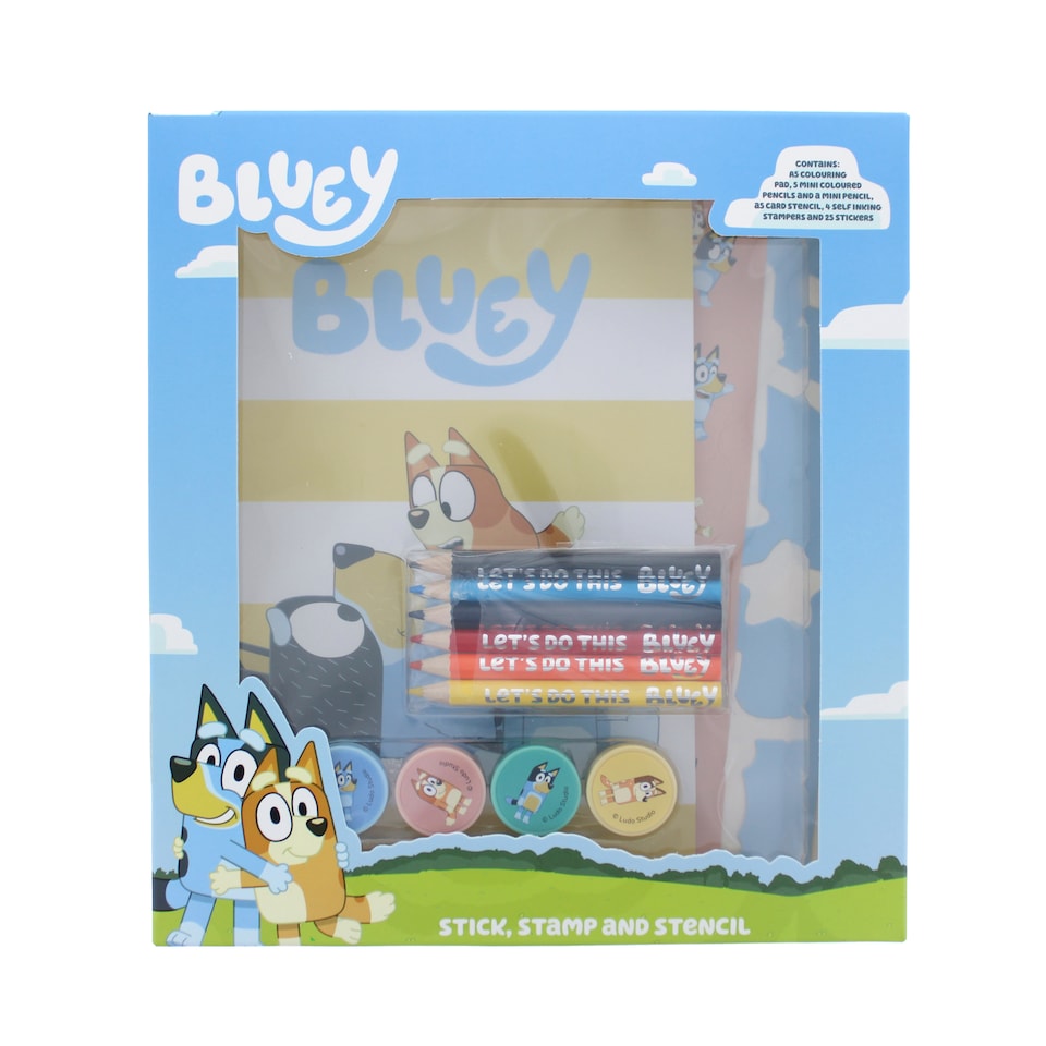 image 1 of Bluey Stick, Stamp and Stencil Set