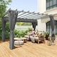 image 7 of Outsunny 3.6 x 3(m) Outdoor Retractable Pergola Gazebo Sun Shade Canopy Curtains