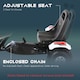 image 3 of HOMCOM Kids Children Pedal Go Kart Manual Ride On Car with Brake Gears Steering Wheel Adjustable Seat 4 Smooth Wheels Racing-Style White 104 x 66 x 57 cm