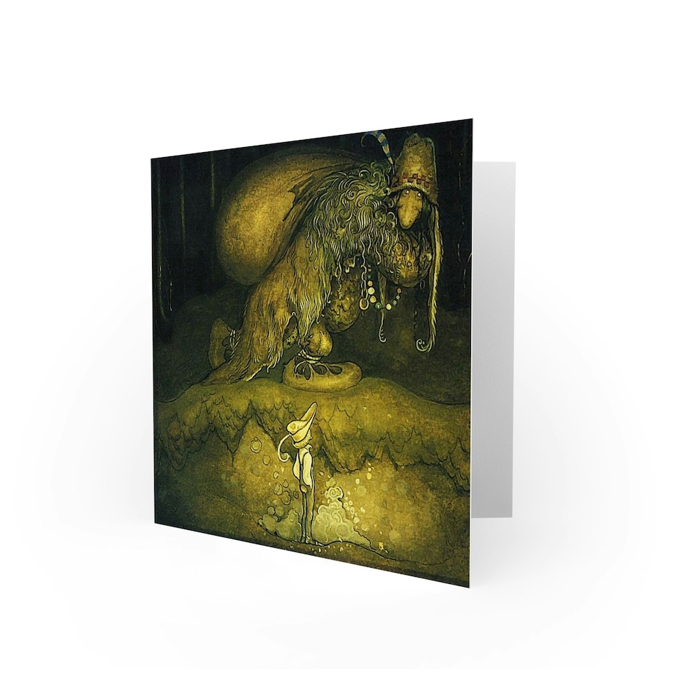 image 1 of Walter Stenstrom Boy Troll Birthday Card