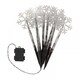 image 1 of Battery Operated Set of 8 Light up Christmas Snowflake Garden Stakes with LEDs