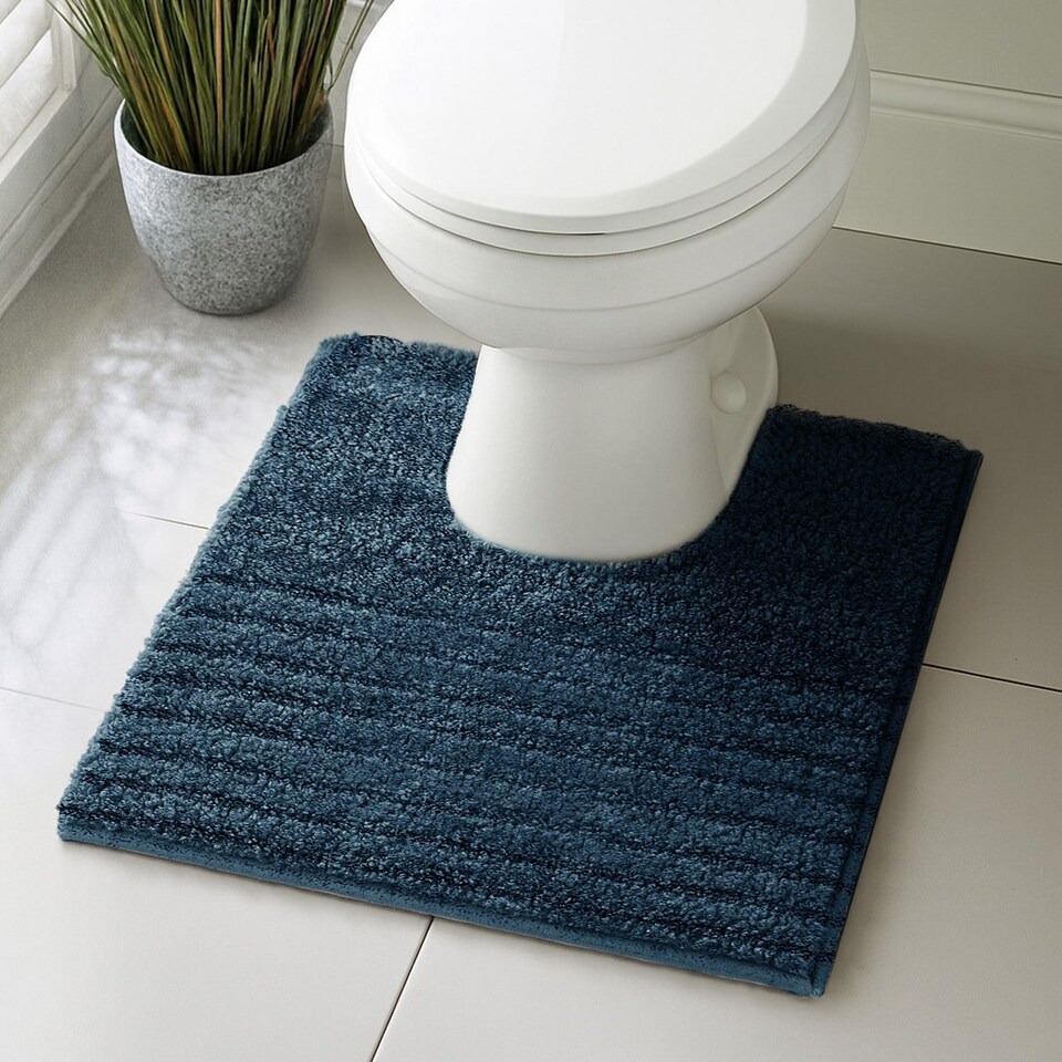 image 1 of Velosso Linear Bath/ Pedestal Mat Cashmere Feel