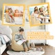 image 6 of AIYAPLAY Kids Armchair, Bear Shaped Toddler Sofa Chair for Bedroom - Pink 