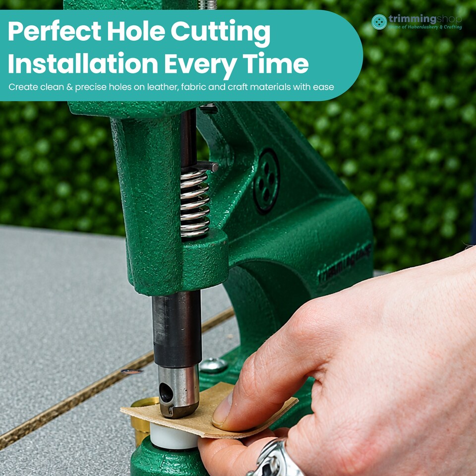image 1 of 20mm Oval Shape Plastic Base Hole Cutter Die Set for DIY Projects