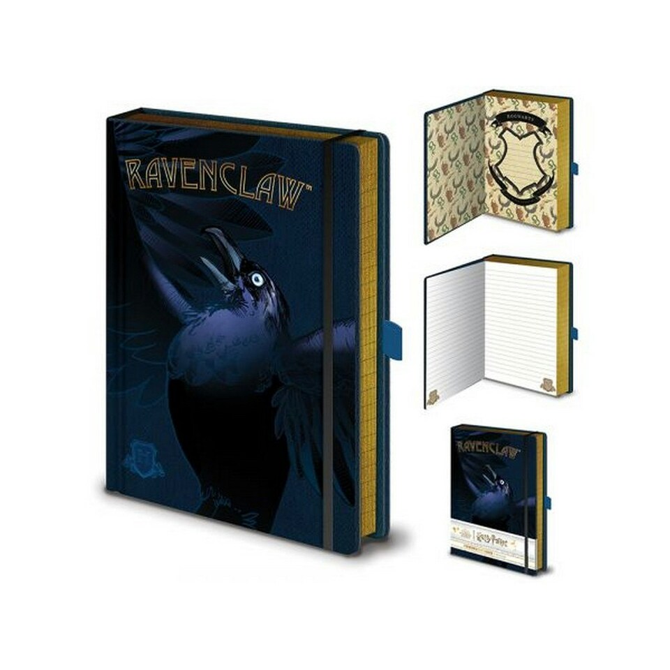 Harry Potter Intricate Houses Ravenclaw A5 Notebook - Blue/Black - One Size