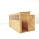 image 2 of 12 x 4 Feet Modular Shiplap Pent - Wood - L370 x W127.9 x H203.3 cm | Brown | 1
