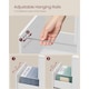 image 5 of Two-Drawer Mobile File Cabinet with Wheels, Compact Printer Stand Storage, White