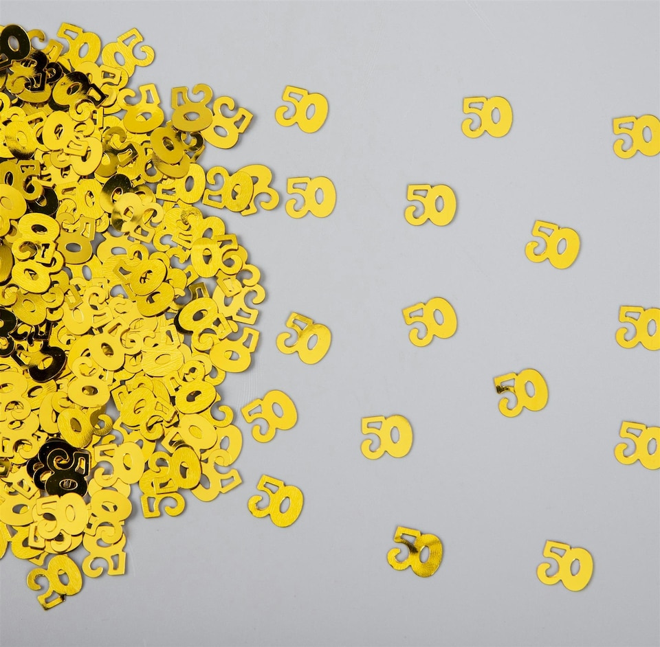 image 1 of 4 Packs 50th Birthday Confetti