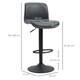 image 7 of HOMCOM Barstools Set of 2, Dining Stools with Backrest and Footrest