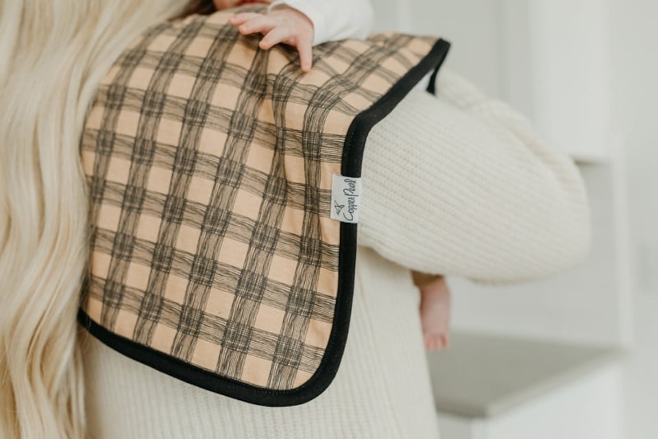 image 1 of Copper Pearl Premium Burp Cloths Jo 3Pk