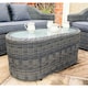 image 3 of 4 Seater Grey Weave Sofa Set