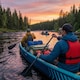 image 7 of Wave Venturer Inflatable Touring Canoe, 3 Person, Navy