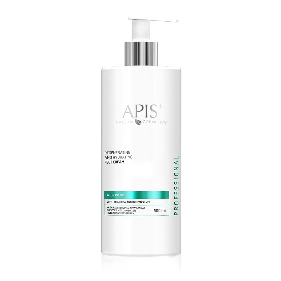 image 1 of Apis Professional Api Podo Regenerating and Hydrating Feet Cream with 20% Urea and Ionized Silver 500ml