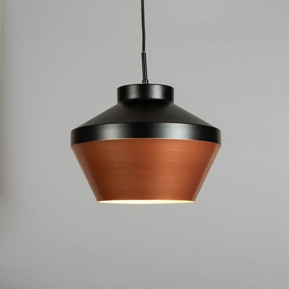 image 1 of BHS Lexi Ceiling Pendant | Copper | Black and Copper | 1