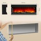 image 7 of HOMCOM 127cm Electric Fireplace Recessed, Insert, Wall Mount, Freestanding