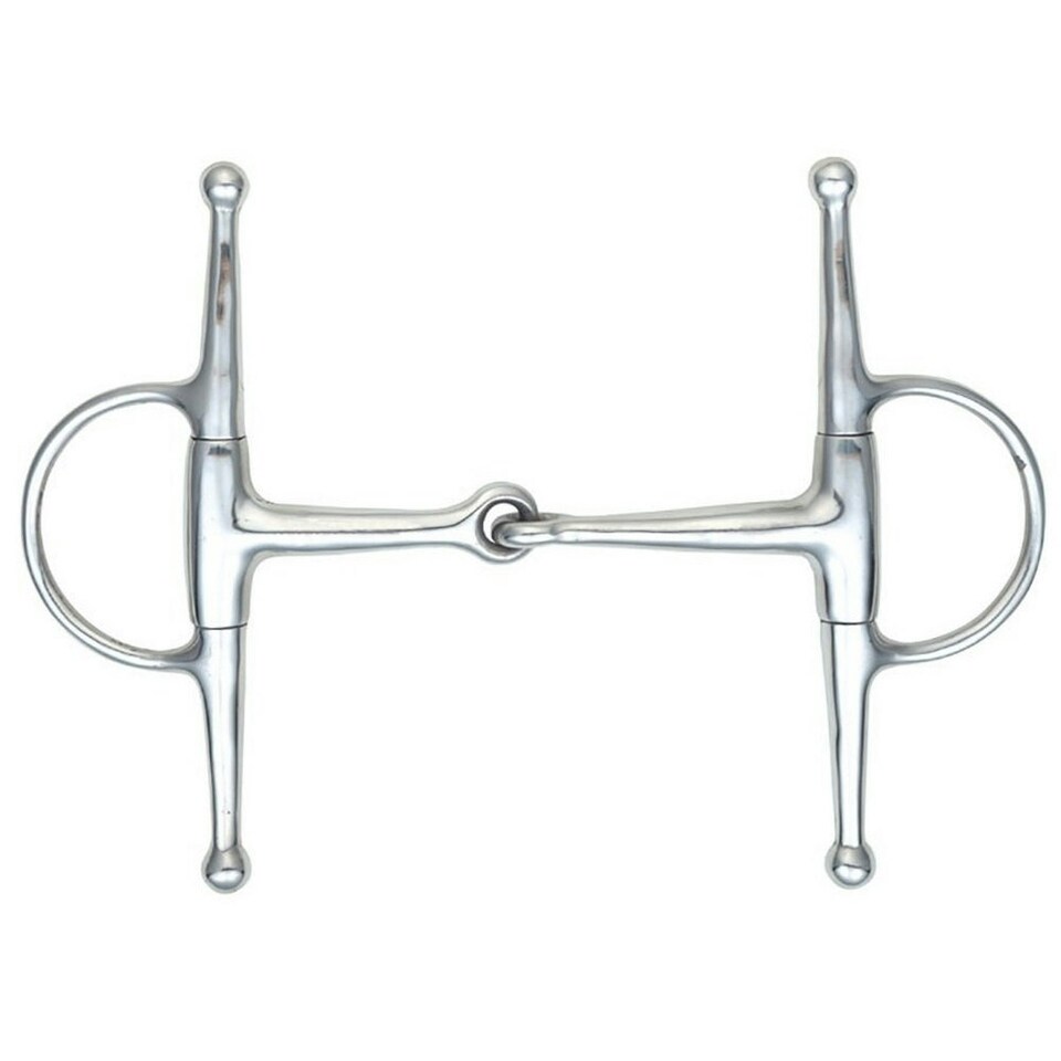 Shires Jointed Horse Eggbutt Snaffle Bit - Silver - 5.5in