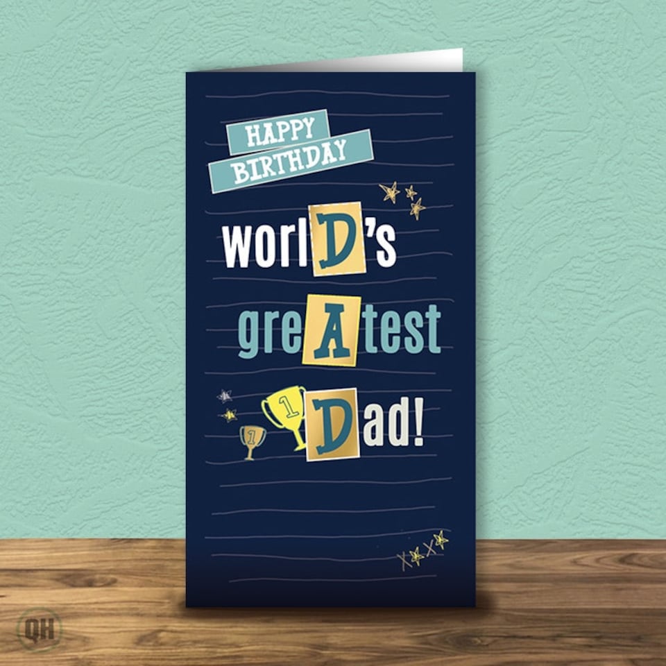 Dad Birthday Card - World's Greatest Dad