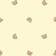 image 2 of Cozy Bear Wallpaper in Lemon Yellow Multi