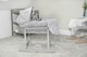 image 2 of Clair de Lune Grey Dimple Grey Wicker Moses Basket With Grey Rocking Stand