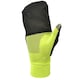 image 4 of Reebok All-Weather Running Gloves, Convertible Waterproof Mitt, Yellow/Black, S | Black | Yellow/Black | S