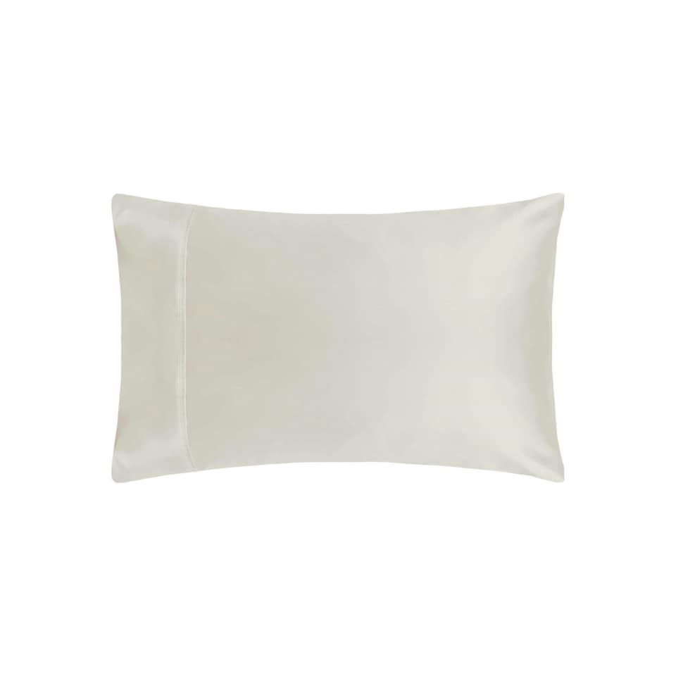 Belledorm 100% Cotton Sateen Housewife Pillowcase - Ivory - One Size