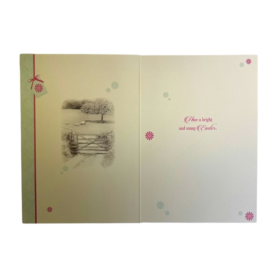 image 1 of To Both Of You Wonderful Time Pink Tulips Design Easter Card