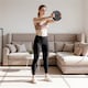 image 3 of Yaheetech Adjustable Dumbbell and Barbell Set,  20 kg Free Weights with 12 Weight Plates-Black