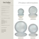 image 6 of Dinner Set Mare in Glazed Stoneware for 6 People, Microwave- and Dishwasher-Safe | Grey | grey | 1