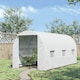 image 2 of Outsunny 4.5 x 2M Walk-in Polytunnel Greenhouse for Garden, Galvanised Steel