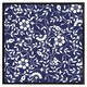 image 2 of White flowers on navy (Picture Frame) White | L