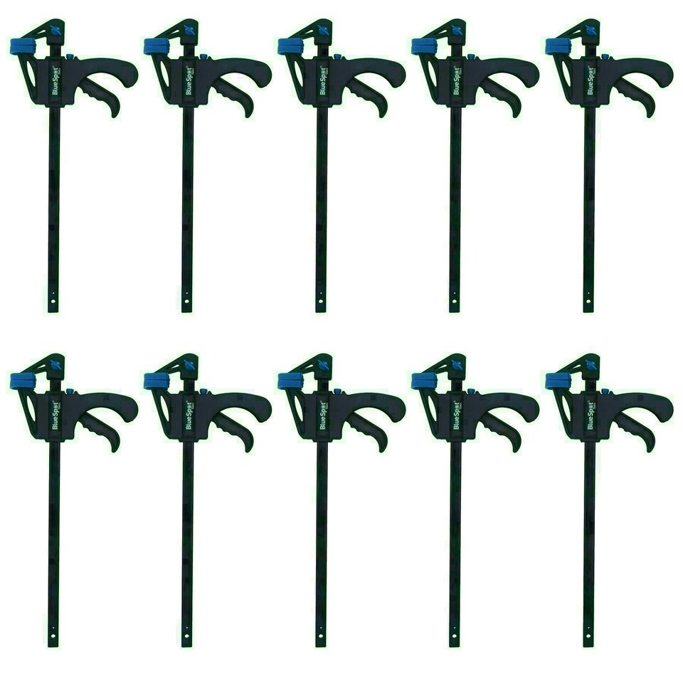 image 1 of 12" Quick Release Ratchet Rapid Bar Speed Clamp Holder Grip Spreader Fastener 10pk