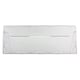 image 1 of SPARES2GO Plastic Drawer Flap Front Handle for Hotpoint RFA52 Fridge Freezer Clear