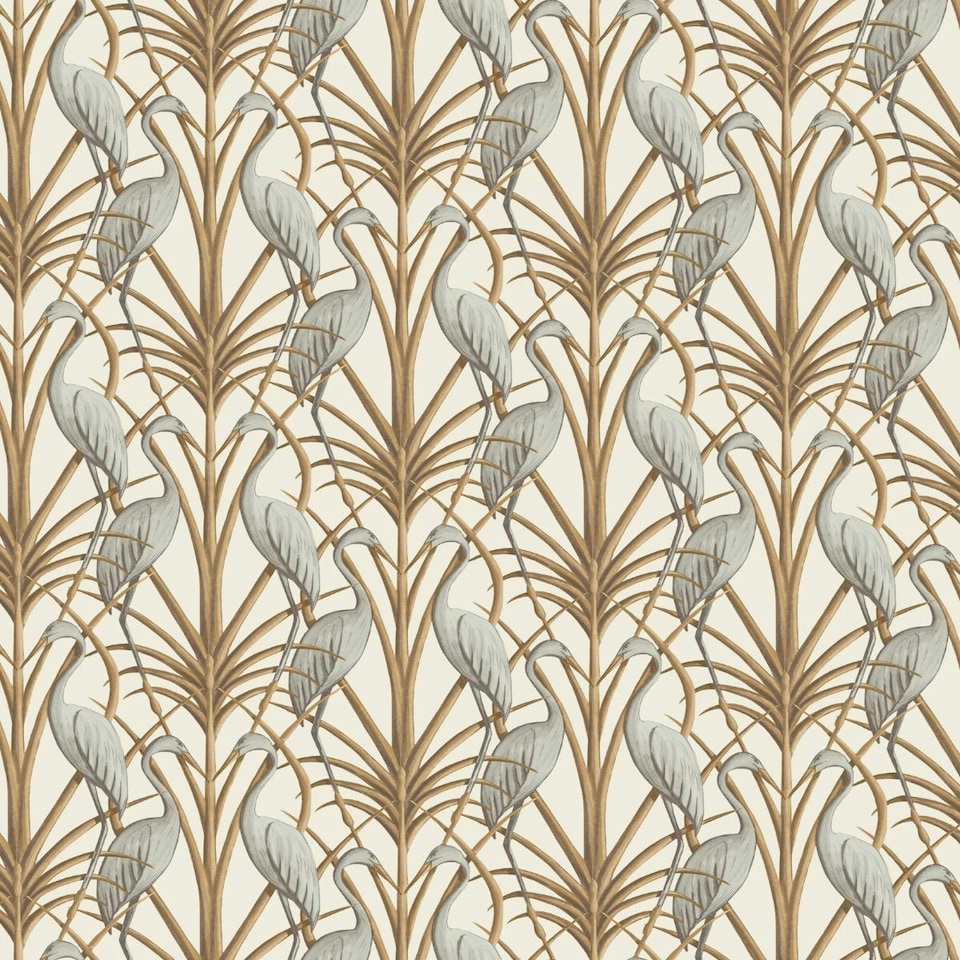 image 1 of The Chateau By Angel Strawbridge Nouveau Heron Wallpaper - Cream/Brown/Grey - 32.1ft x 21in | Cream