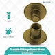 image 5 of 9x13MM Chicago Screw Rivets Flat Head for DIY Planner- 10 Pcs