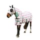 image 2 of StormX Original Flamingo Horse Combo Fly Rug - Green/White/Pink - 5´