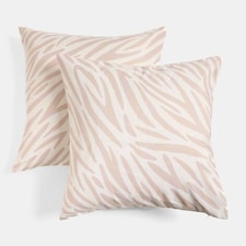 OHS 2 x Animal Print Garden Cushion Covers Outdoor Water Resistant