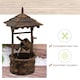 image 4 of Outsunny Wishing Well Fountain with Barrel and Pump for Garden