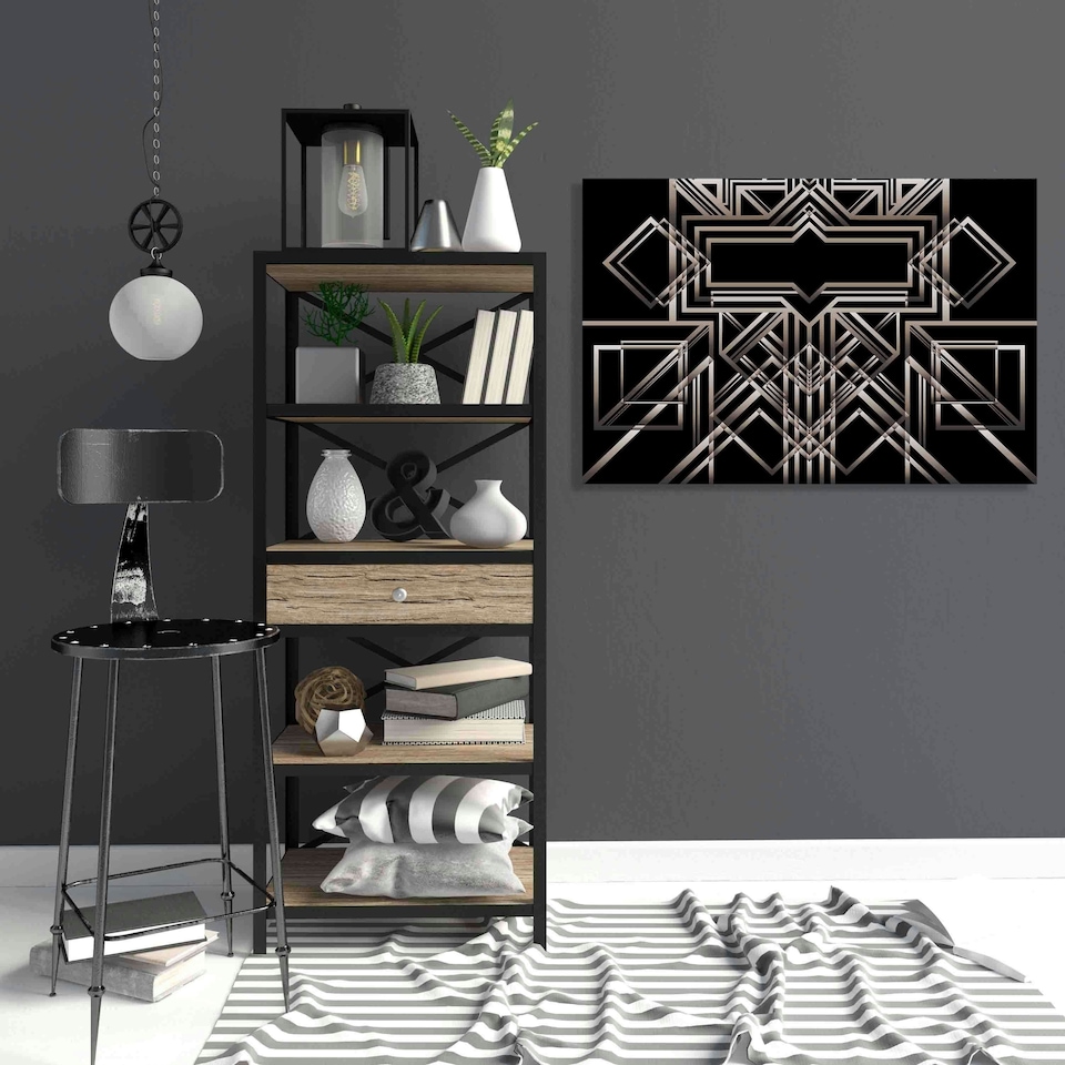 image 1 of Art deco geometric pattern (1920's style) (Canvas Prints) 102cm x 76cm