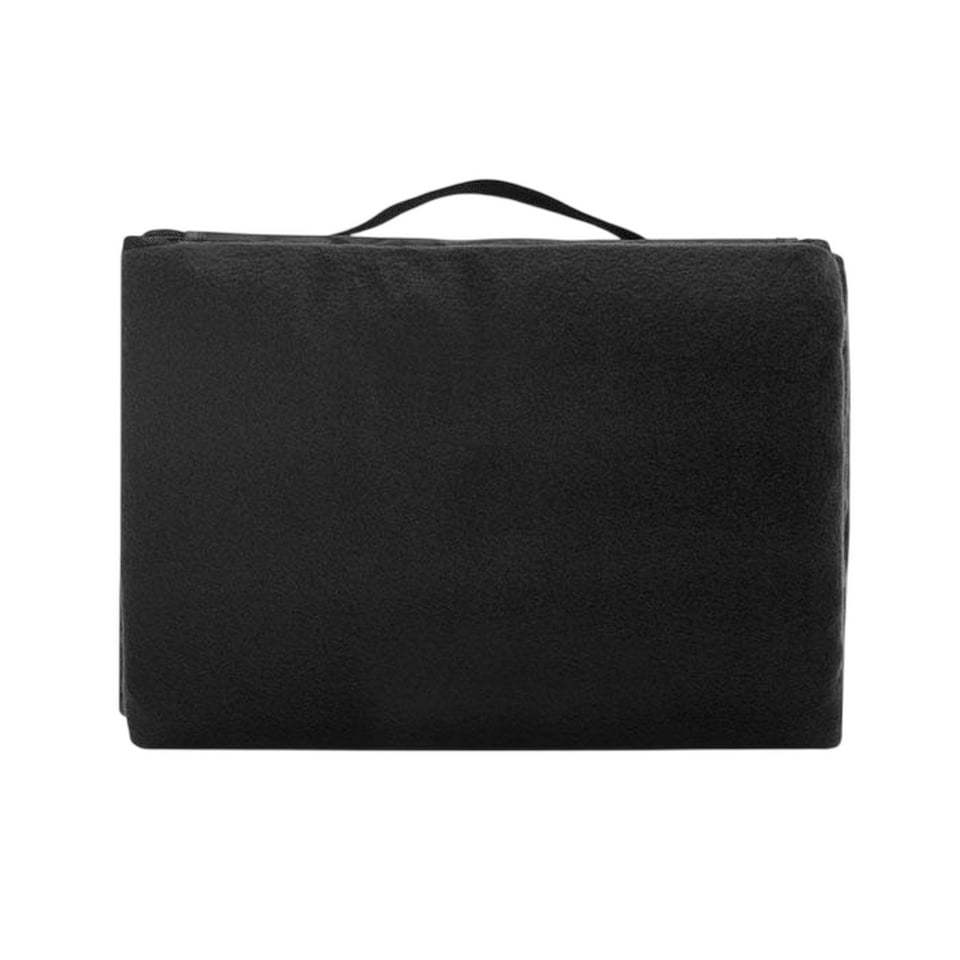 image 1 of MidOcean Costa Polar Fleece Picnic Blanket | Black | Black | One Size | 1