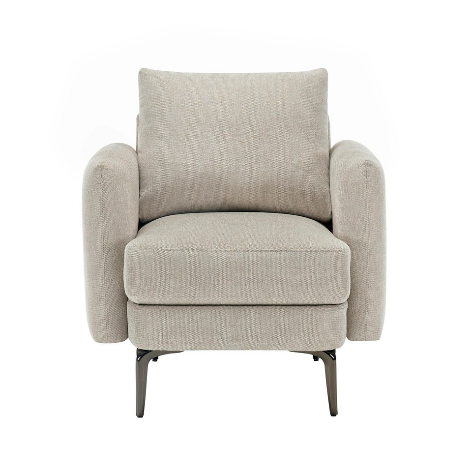 image 1 of Sofia Fabric Scandi Style Chair | Cream | Beige | One Size